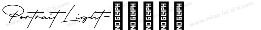 Portrait Light字体转换